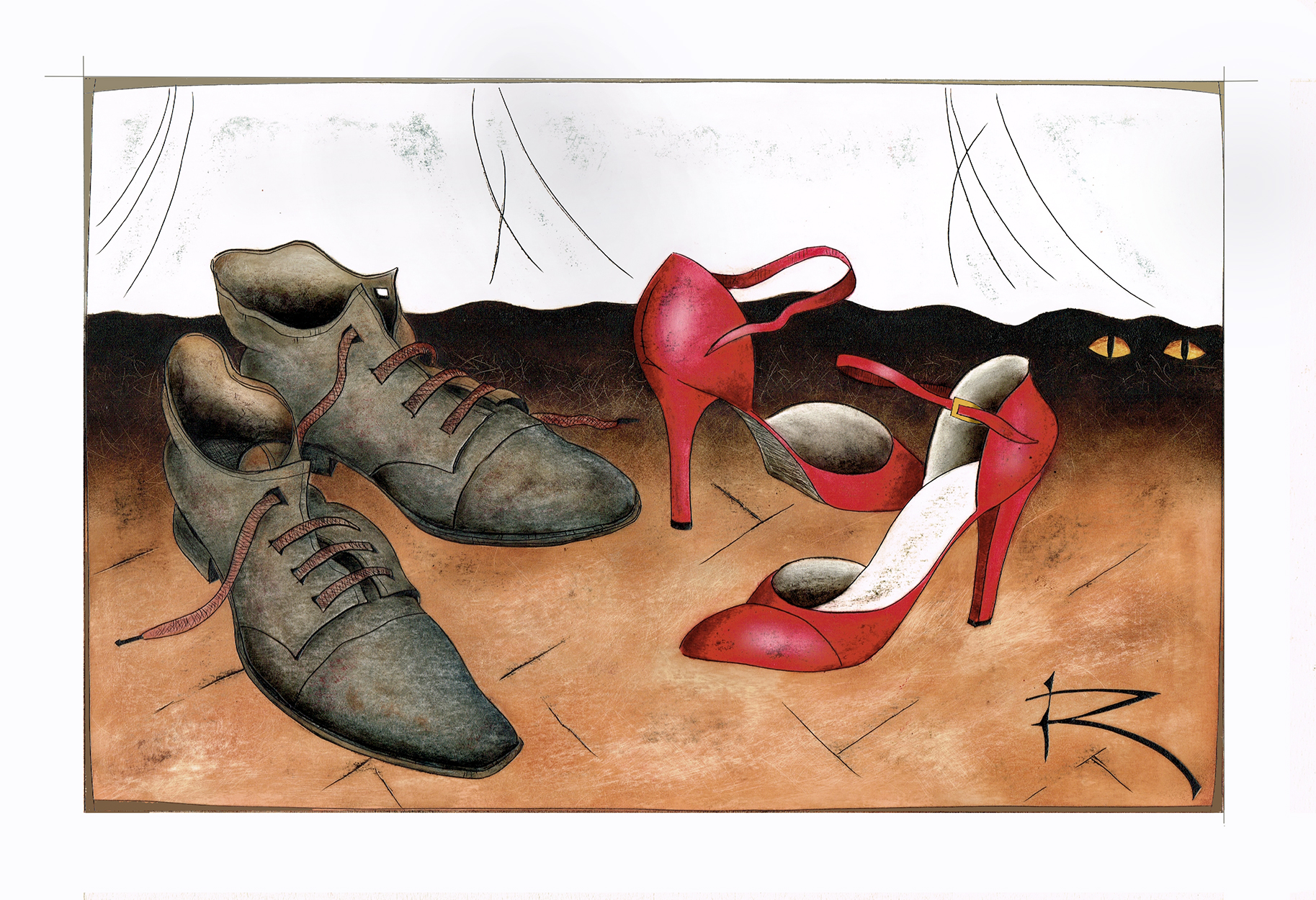 Grattage von Kirill Gorodetskiy, Der Spion, 2018